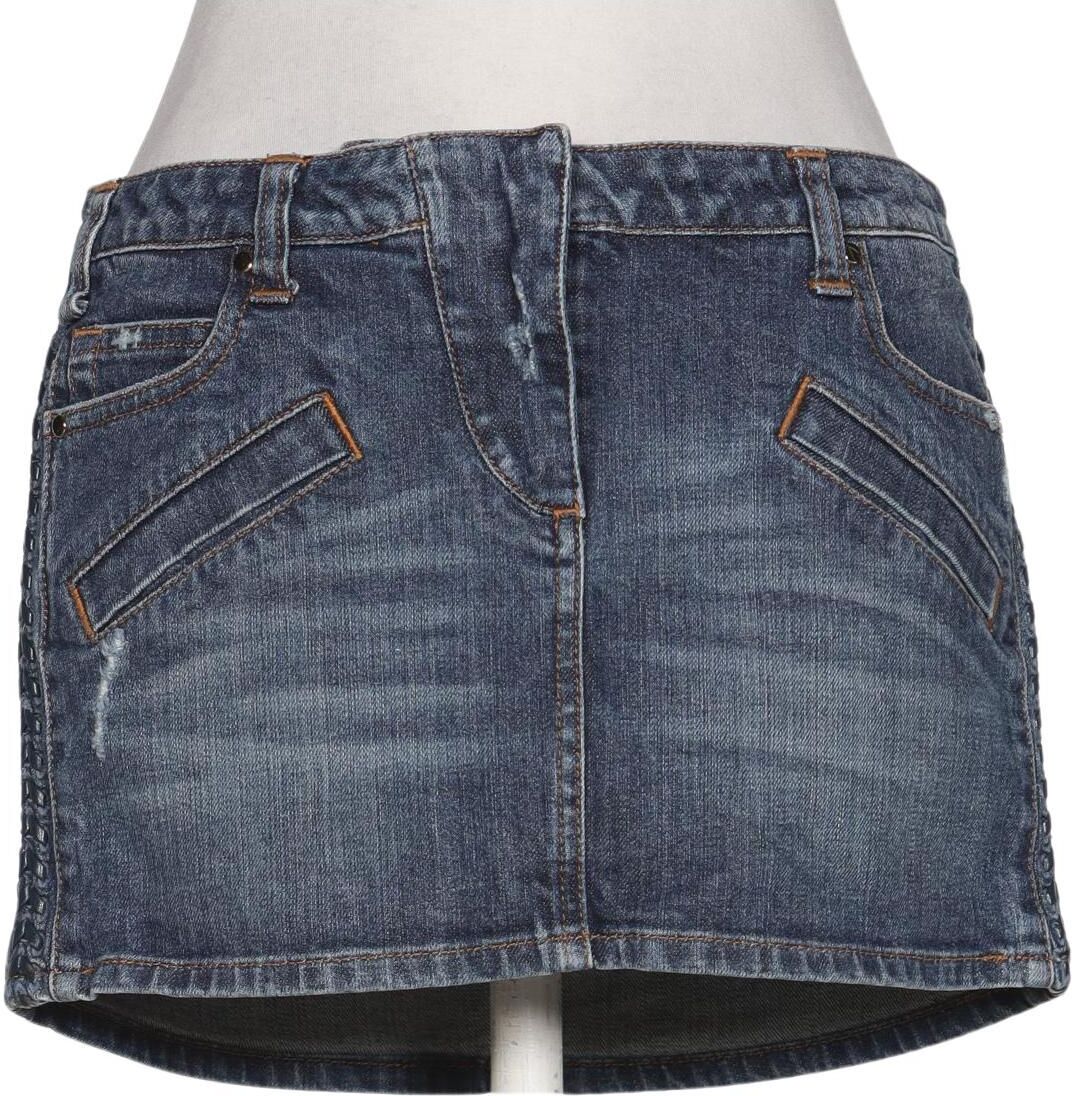 Balmain Damen Rock, Blau, Gr. W26, Baumwolle / Elasthan / Synthetik - Second Hand