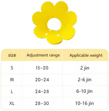 Inspire Picks Protective Recovery Cone Collar Anti Lick & Anti Bite Healing Collar For Dogs & Cats yellow s