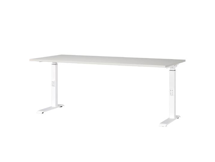 Bureau réglable Downey 180cm Gris/Gris clair/Blanc