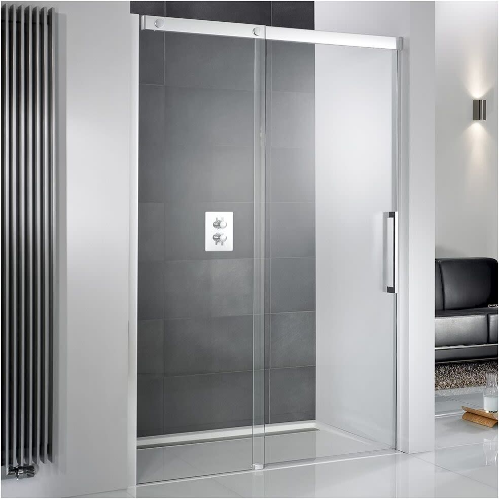 HSK K2P shower sliding door 2-piece 160 cm, stop left