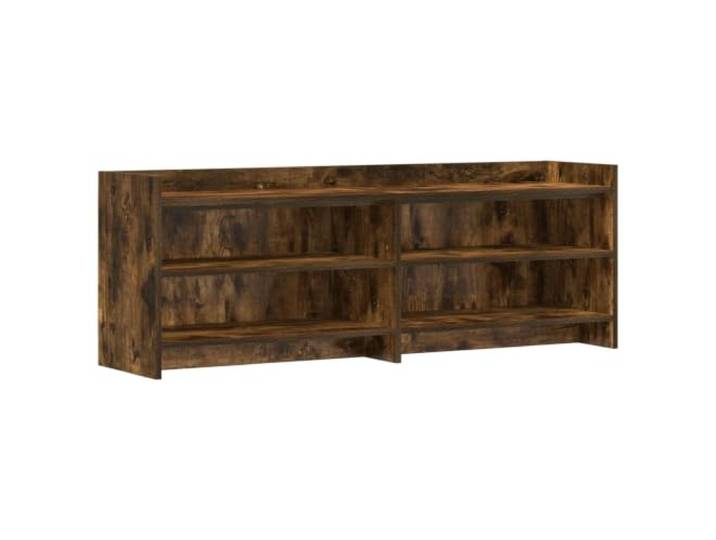 KGHERMDF TV-Schrank 135x33x47 cm Geräucherte Eiche Holzwerkstoff Mit Fächern, Stauraum für Medien, Rechteckig, Pflegeleicht, Montage zu zweit