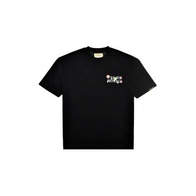T-Shirt PAS DE MONACO "Pas De Monaco FLORALE T-SHIRT", Herren, Gr. XXL, schwarz, 70% Polyester, 30% Baumwolle, bedruckt, relaxed fit, Rundhals, Shirts T-Shirt