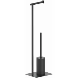 Cosmic Essentials Stand-WC-Bürstengarnitur mit Rollenhalter, schwarz matt, WJC292A0097036 WJC292A0097036