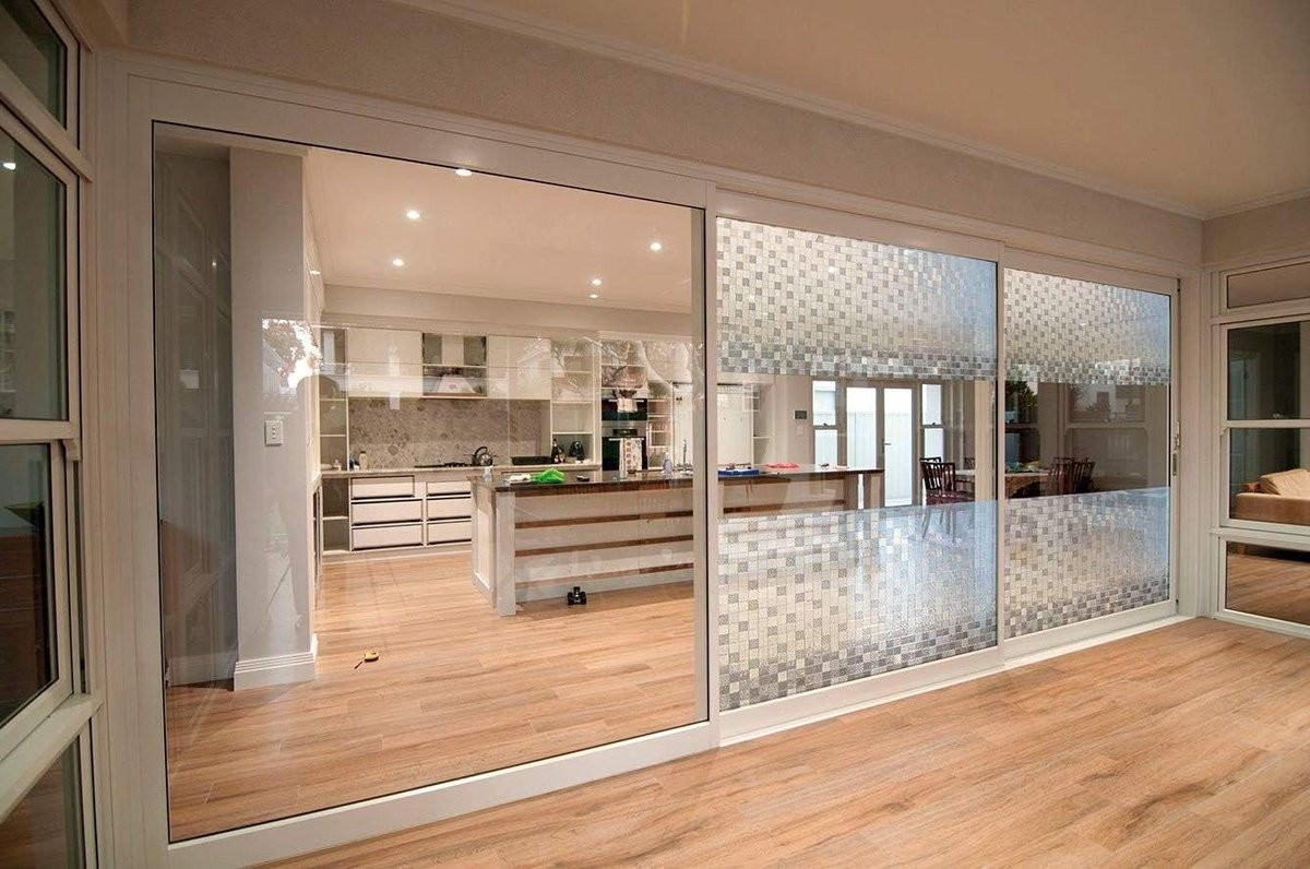 Merkloze Decoratieve Privacy Raamfolie - Transparant - 46 x 2000 cm