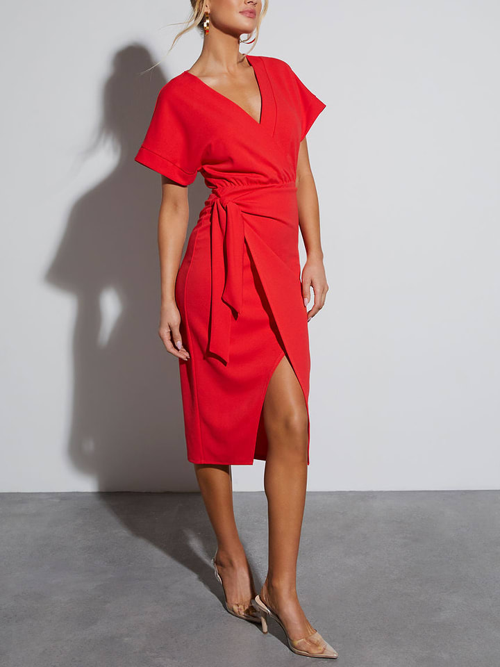 LA Angels Kleid in Rot - L