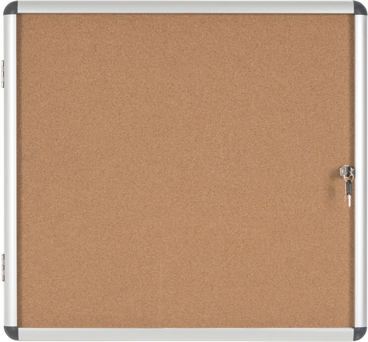 Bi-Office Interne Informationsvitrine aus Kork, 720 x 674 mm