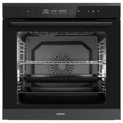 Oranier Pyrolyse-Einbaubackofen XXL-Backraum mit 80l, Touch-Control-Bedienung, pureBLACK, softCLOSE EBP820