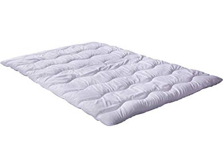 REDBEST Duo-Steppbett, Bettdecke Atlanta weiß Größe 200x200 cm - Feuchtigkeitstransport, Liegekomfort, hygienisch waschbar, Zwei zusammengenähte Decken