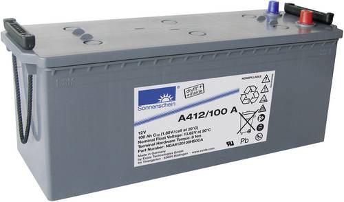 GNB Sonnenschein A412/100A NGA4120100HS0CA Bleiakku 12V 100Ah Blei-Gel (B x H x T) 513 x 223 x 189mm Konuspol Wartungsfrei