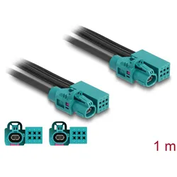 DELOCK Kabel HDMTD Z single + Powerpin Buchse + powerpin 1m