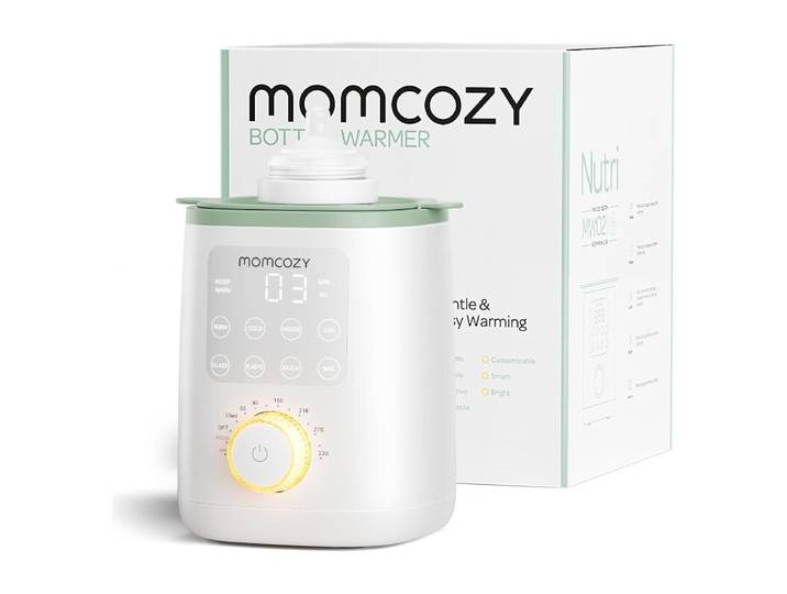 Momcozy Chauffe-biberon pour lait maternel et lait infantile, rétention maximale des nutriments, chauffage rapide, veilleuse, fonctionnement à un bouton, cadeaux pour maman