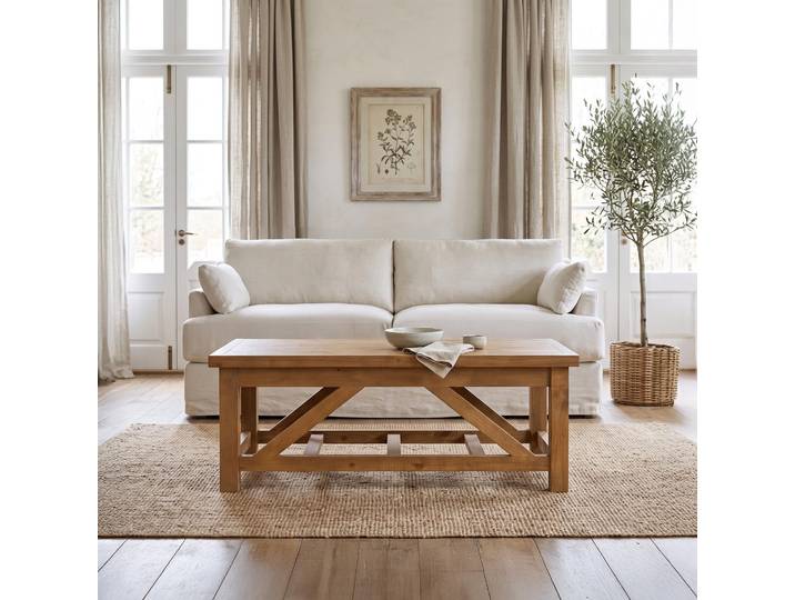 Table basse en bois massif naturel de pin - Richwood