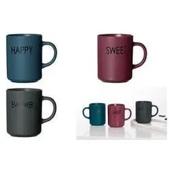 Ritzenhoff & Breker, Tasse, Kaffeebecher GRAU EMPOWER, 390 ml aus Porzellan, spülmaschinengeeignet (390 ml)