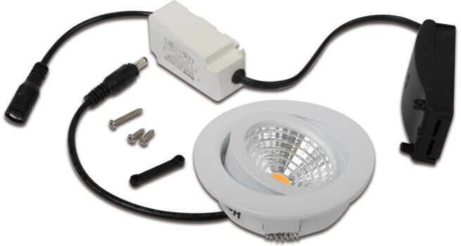 Hera Set de spots encastrés LED 20203351004 blanc pivotant boîtier métal dimmable (20203351004)