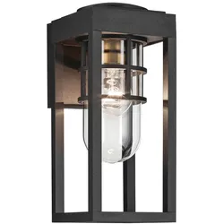 Elstead Lighting Hone S Außenwandleuchte Texturschwarz IP44 E27