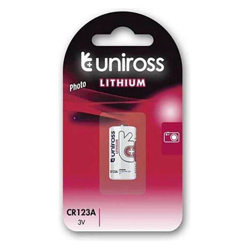 Uniross Lithium CR123A 3V - BL1 (1 Stk., RCR123A, 1500 mAh) (U1CR123A)