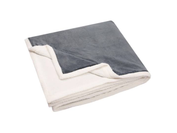 Zollner24 Kuscheldecke, 150x200 cm, 100% Polyester, Grau, 150x200 cm, Heimtextilien, Wohntextilien, Decken, Kuscheldecken