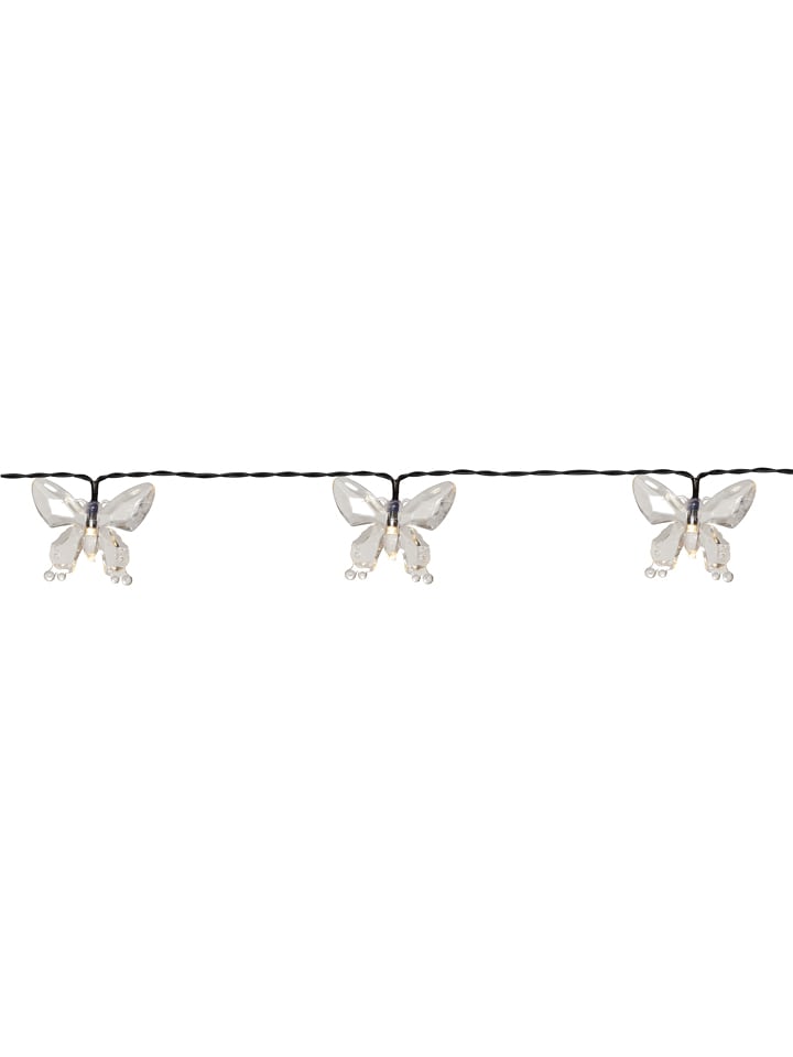 STAR Trading LED-Solarlichterkette "Papillon" in Transparent - (L)280 cm - onesize