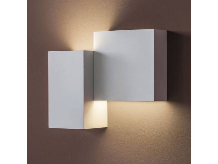 Vibia Wandlampe Structural, dimmbar, alu / grau / zink, für Wohn- / Esszimmer, Aluminium, Modern, LED Wandleuchte, Wandlampe Innen
