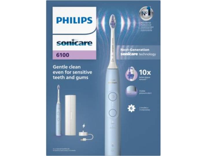 Philips - Brosse À Dents Électrique Sonicare 6100 Series Hx7406/02