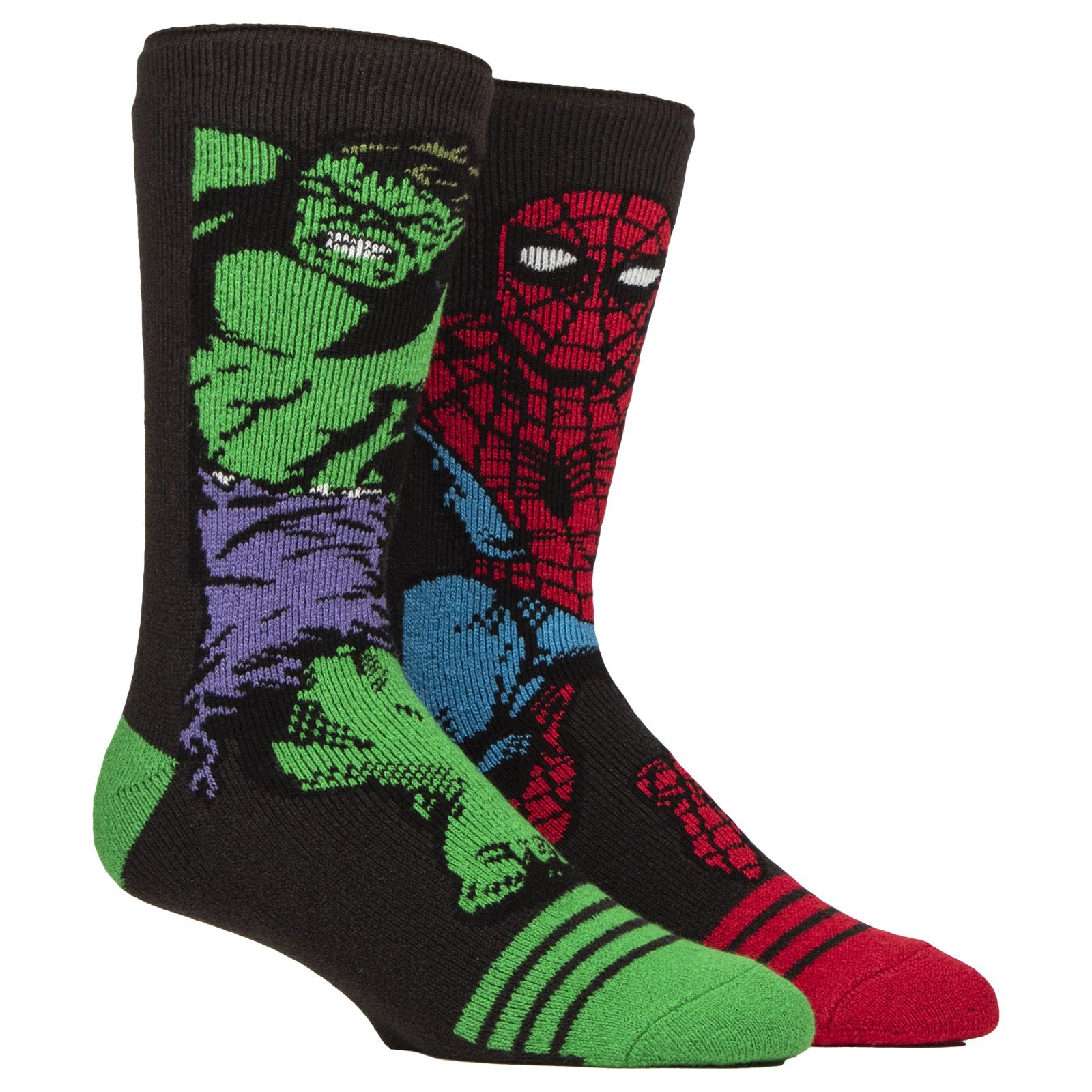 Mannen Thermische Hulk Spiderman Marvel Patroon Sokken