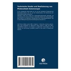 Umbreit Technische Studie und Realisierung von Photovoltaik-Solarenergie (Deutsch, Softcover, Hamza Mebarkia, Khaled Hadji, Kheir Eddine Saifi) (69150632)