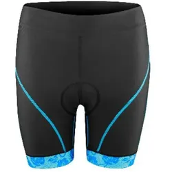 Force Rose Damen Shorts mit hoher Taille Schwarz/Blau Gr. XS