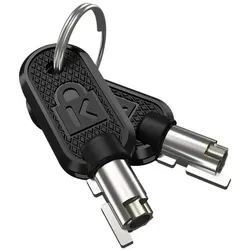 Kensington KENS N17 tragb.Schloss Like Keyed 25er K66645EUL, Notebook Security, Schwarz, Silber