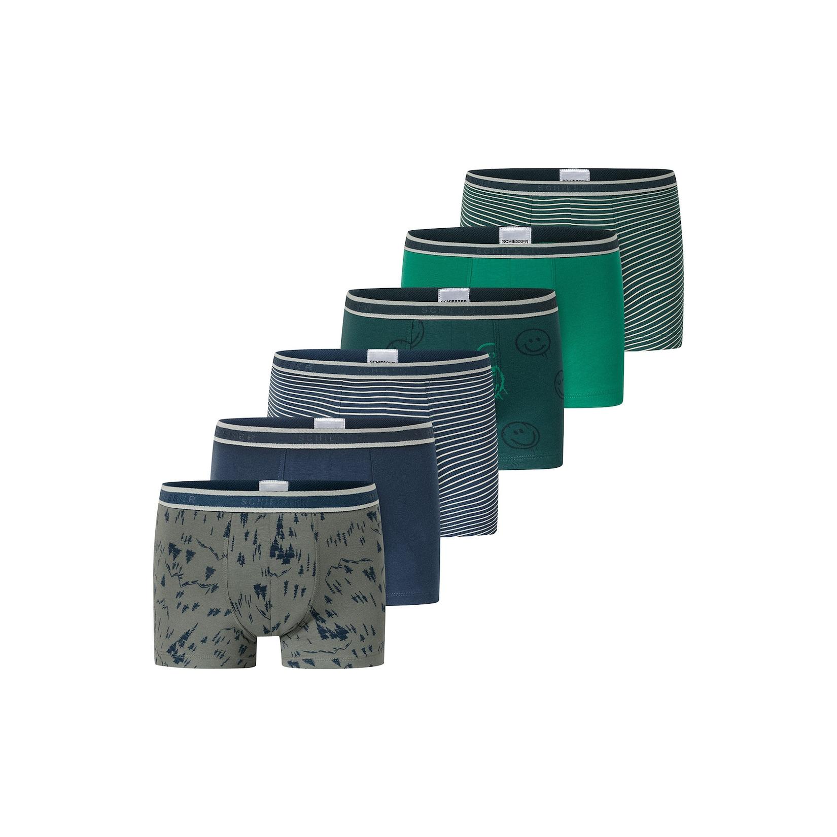 Schiesser Jungen Trunk 955 Multi 6er Pack