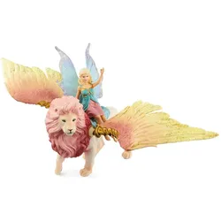 Schleich Elfe auf geflügeltem Löwe