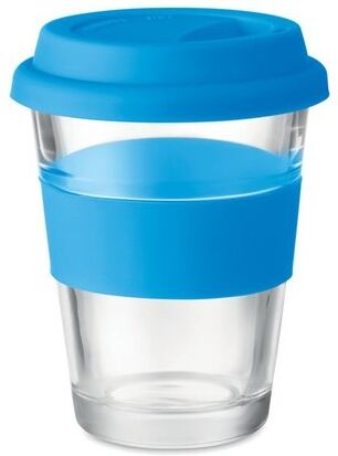 Gobelet en verre personnalisable 350 ml ASTOGLASS verre bleu