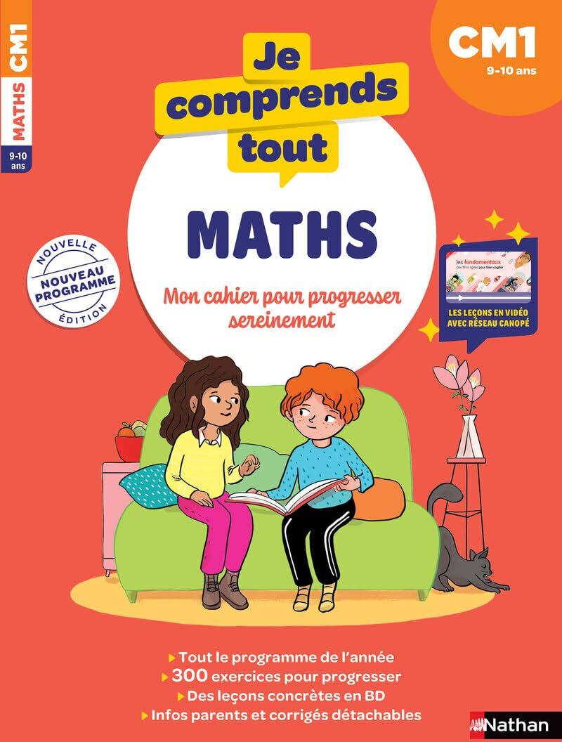 Marie Delaure - Je comprends tout, maths CM1, 9-10 ans : mon cahier pour progresser sereinement : nouveau programme - Preis vom 14.10.2026 23:07:16 h
