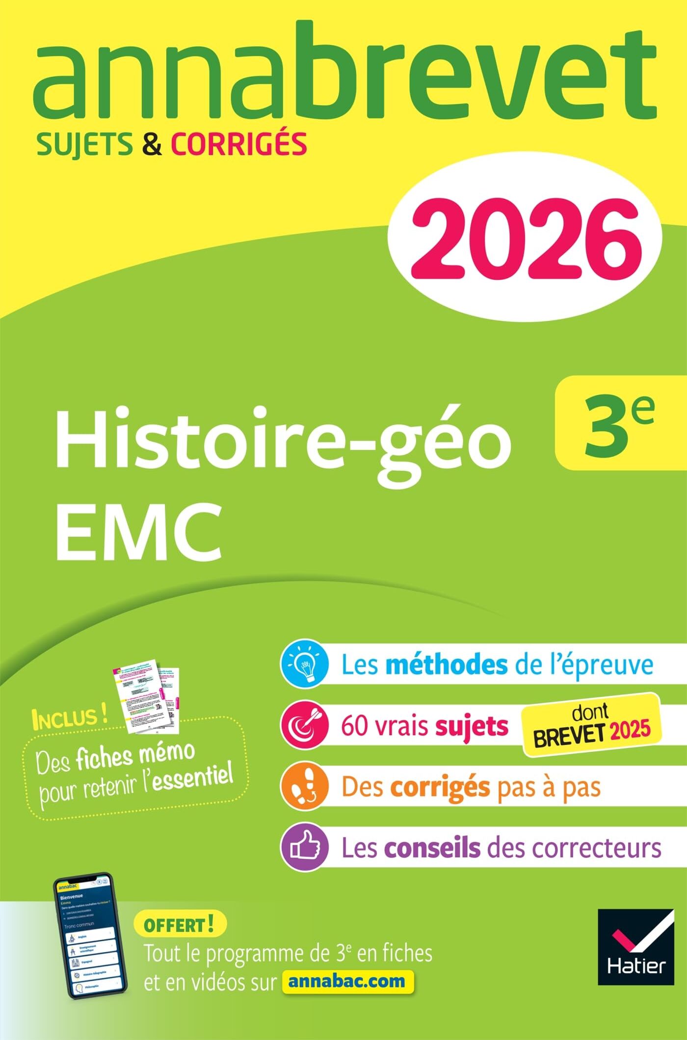 Jean-François Lecaillon - Histoire géographie, EMC 3e : nouveau brevet 2026 - Preis vom 01.10.2026 17:08:56 h