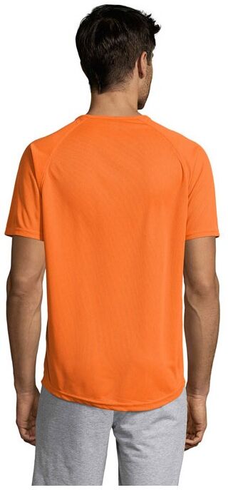 T-shirt de sport personnalisé homme Sporty orange