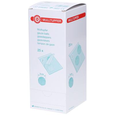 MULLTUPFER-steril Drm.3,0 cm P2 25x2 St Tupfer