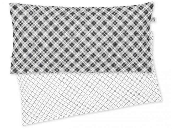Kissenbezug IRISETTE Bea , grau (grafit), B:80cm L:40cm, Mako-Satin, Obermaterial: 100% Baumwolle, Kissenbezüge, Kissenbezug, zeitlose Instagram-Blogger-Kollektion
