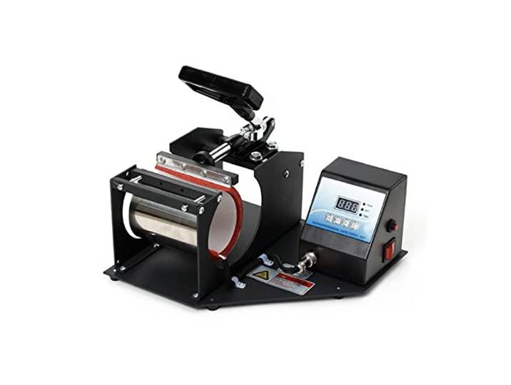LLOOPK Becher Isolation Tasse Wärmeübertragung Backbecher Maschine Multifunktionaler Wärmeübertragungsmaschine Geräte Heißer Tasse Maschinendruck Druck