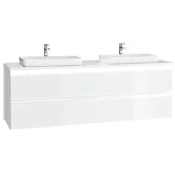 Puris Waschbeckenunterschrank b.straight Dekor Weiß Hochglanz