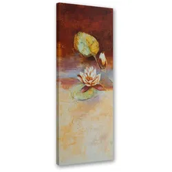 WANDBILD seerosenblüte gemalt