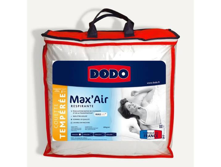 Couette tempérée 240x220cm DODO MAX'AIR2