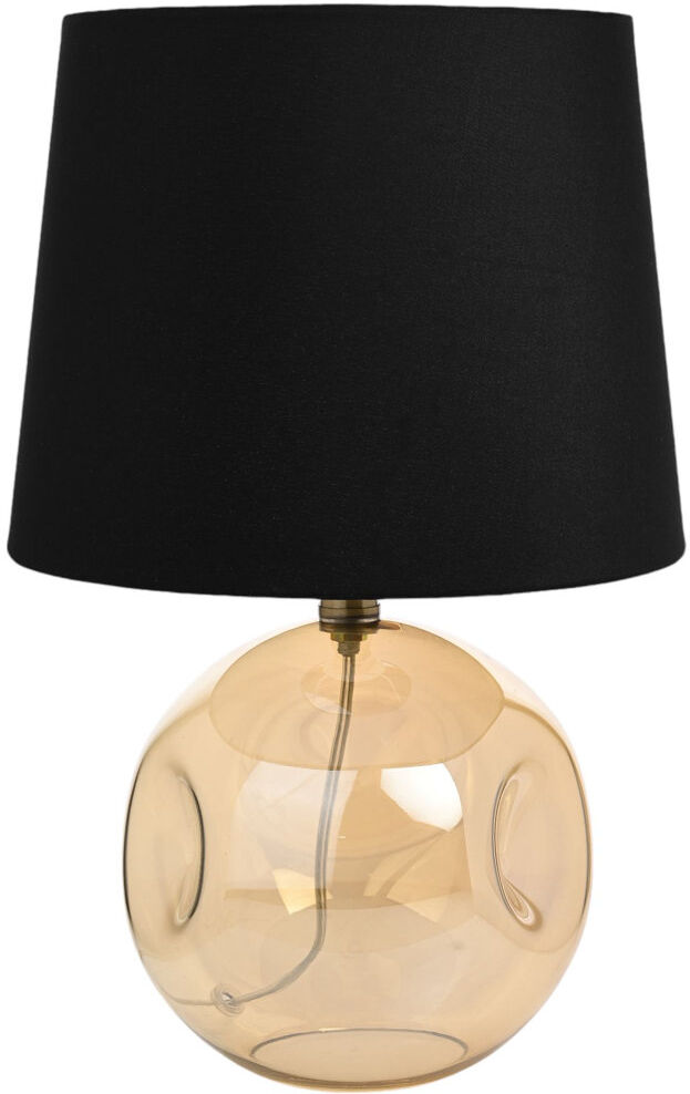 17 Stories Glass Desk Lamp Yellow 44cm H X 24cm W X 24cm D