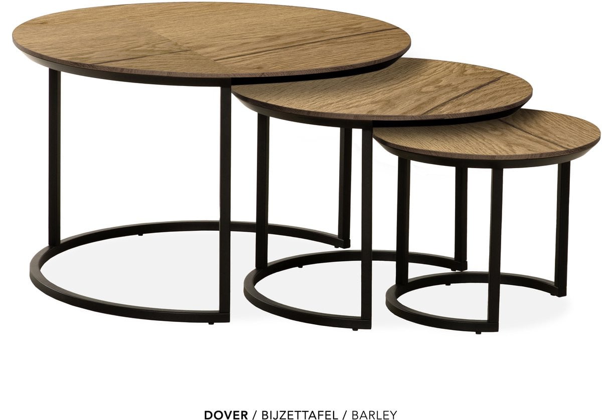 Maxfurn Set van 3 ronde salontafels - Barley