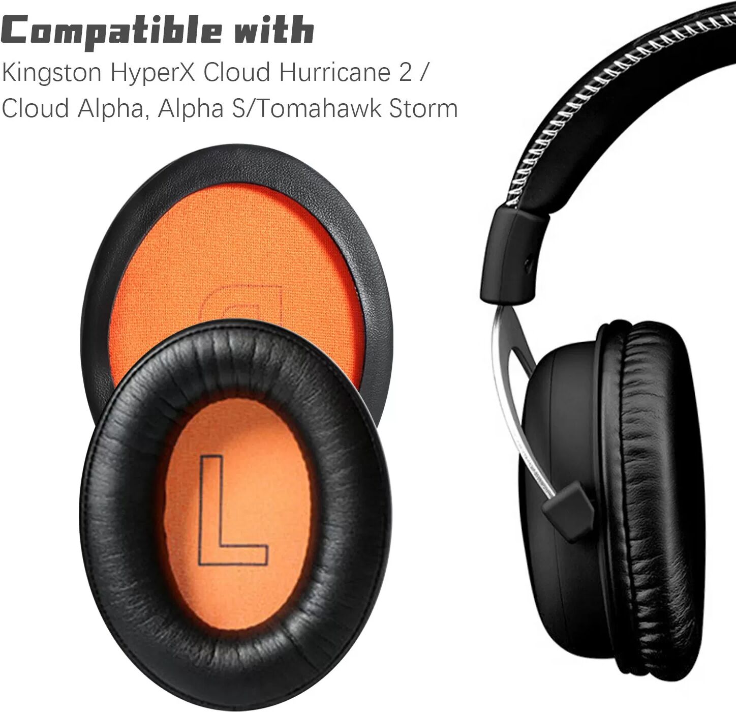 INF Ohrpolster für Kingston HyperX Cloud Hurricane 2/Cloud Alpha, Alpha S