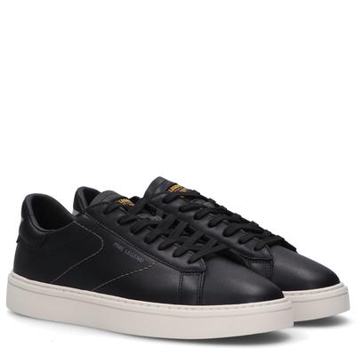 Sneaker PME LEGEND "RIVET", Herren, Gr. 47, Baumwolle, schwarz, Leder, Schuhe Sneaker, Schnürschuh, Halbschuh, Freizeitsneaker mit Label