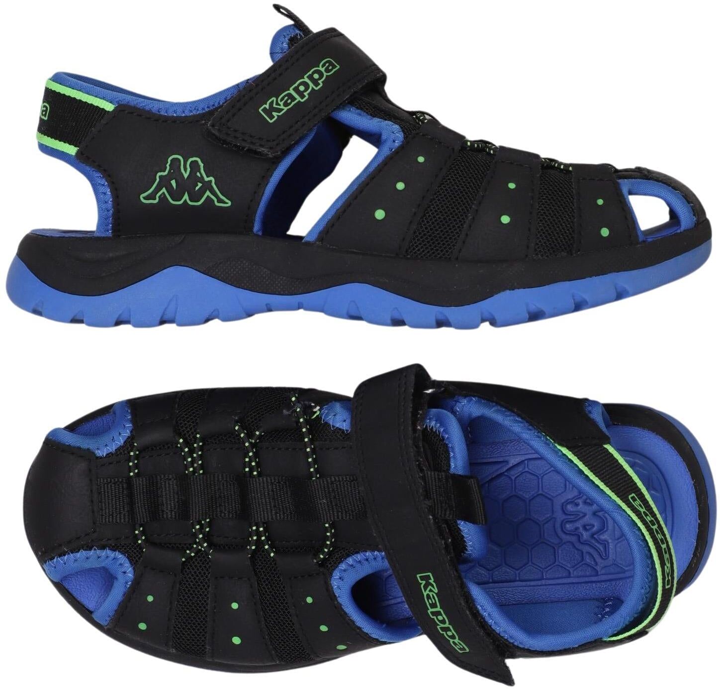 Kappa Jungen Kinderschuh, Neon, Gr. EU 33, Kunstleder - Second Hand