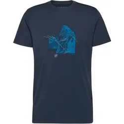 MAMMUT Herren Shirt Mountain T-Shirt 4208m, Größe XXL in Blau Blau