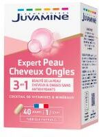 Juvamine Peau Cheveux Ongles Force + Beauté 40 Gélules - Boîte 40 gélules