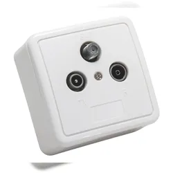 Triax GAD 269 LTE Steckdose SAT + TV + Radio Weiß