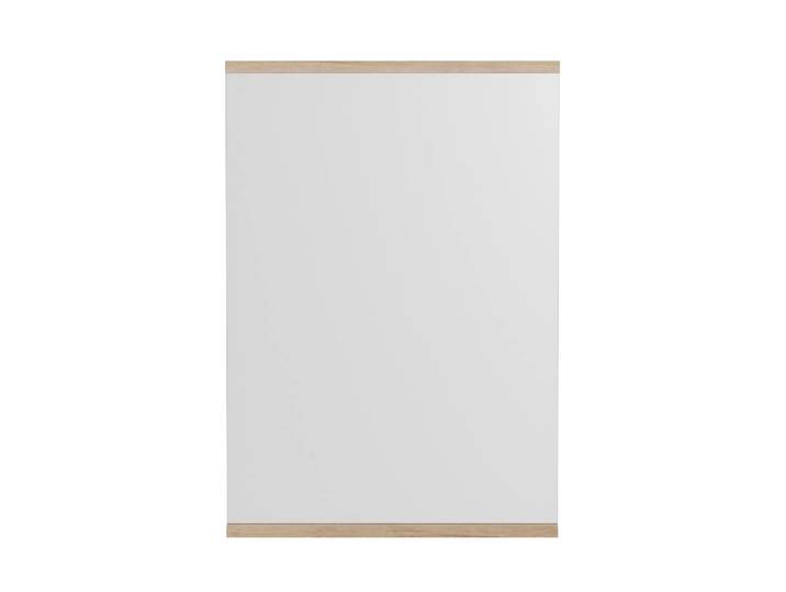 MOEBE Miroir mural rectangulaire 50x70 cm Chêne