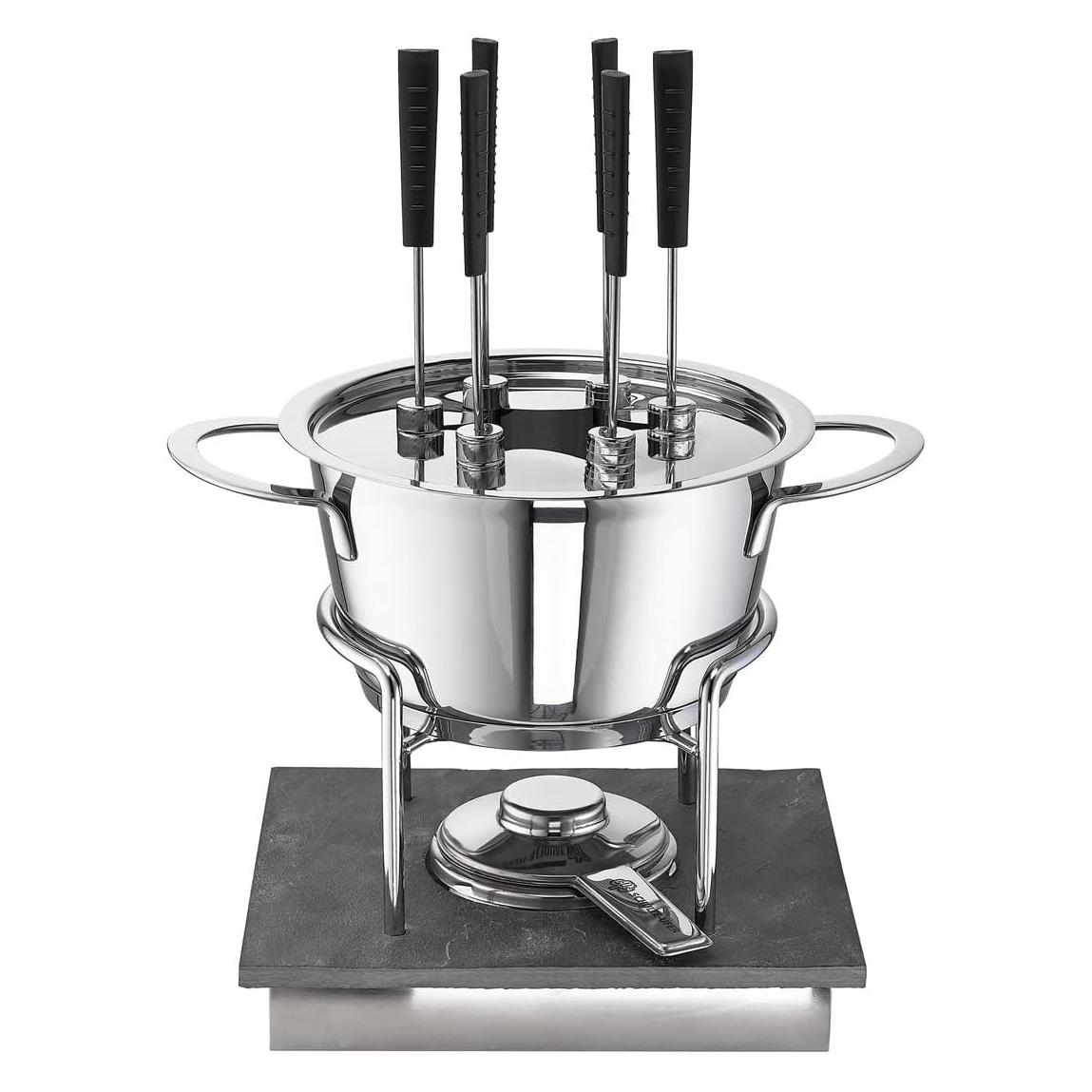 Schulte-Ufer SUS Edelstahl Fondueset Gala (Käsefondue) (69093-18)